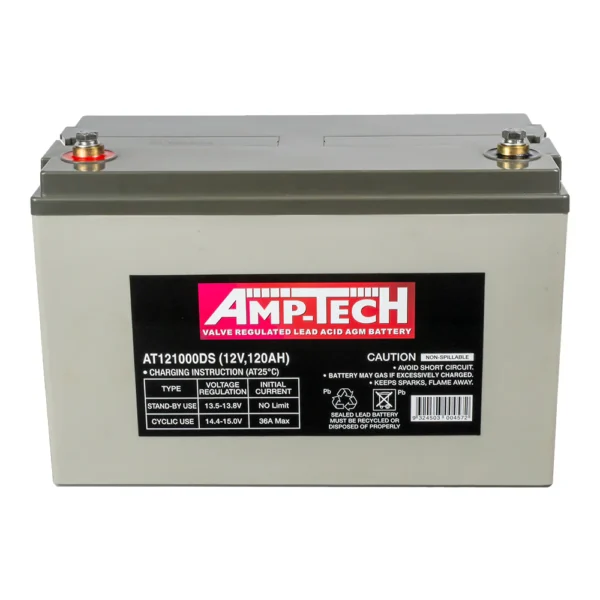 Amptech 120A/Hr Deep Cycle AGM Battery