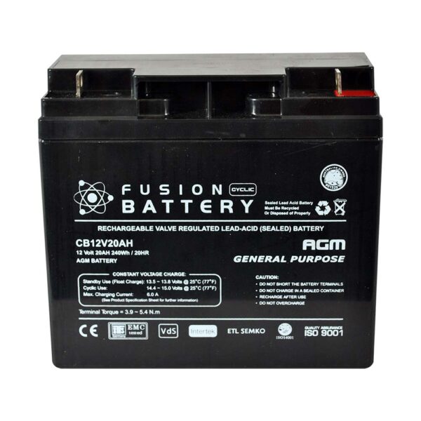 Fusion 12V 20A/Hr AGM Battery