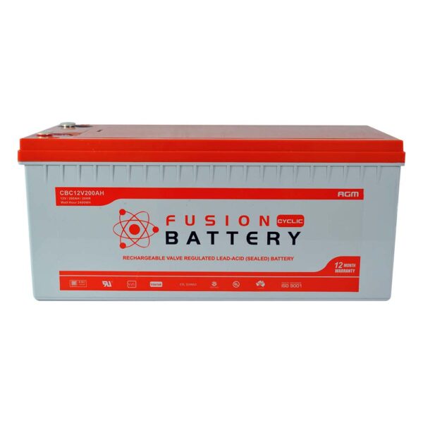 Fusion 12V 200A/Hr AGM Deep Cycle Battery