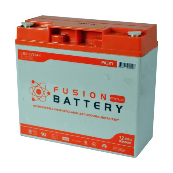 Fusion 22A/Hr Deep Cycle AGM Battery - Image 3
