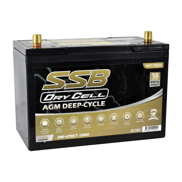 Super Start HVT-70ZZD Dual Purpose AGM Battery - Image 2