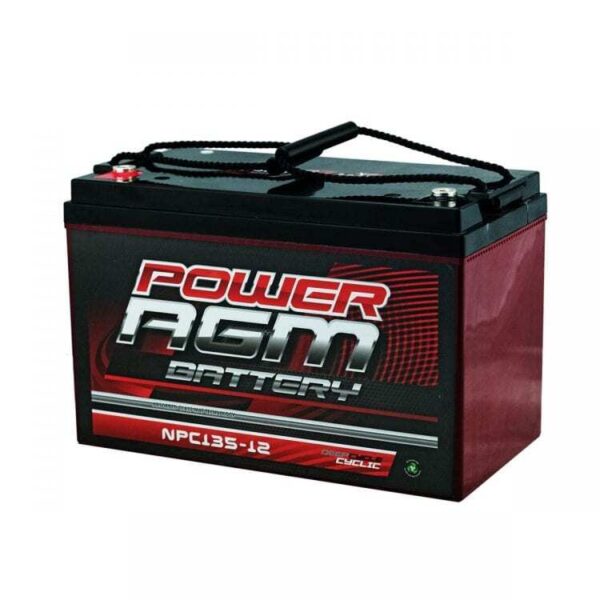 Power AGM 135A/Hr Deep Cycle Battery