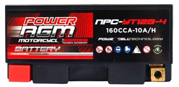 NPC-YT12B-4 Motorcyle Battery - Image 3