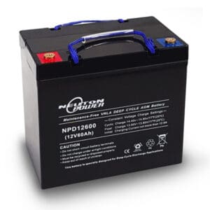 Neuton 60A/Hr AGM Deep Cycle Battery (55A/Hr Case Size)