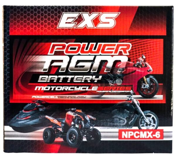 NPC-MX-6 High Performance AGM Motorcycle Battery - Image 2