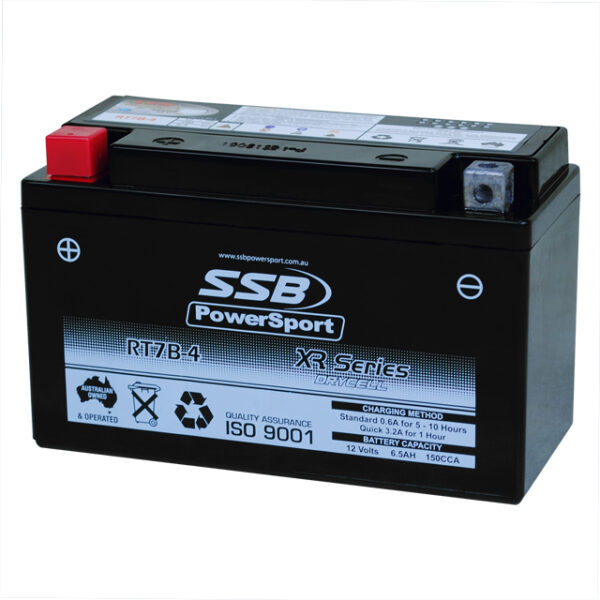 RT7B-4 XR Series AGM Motorcycle Battery - Image 3