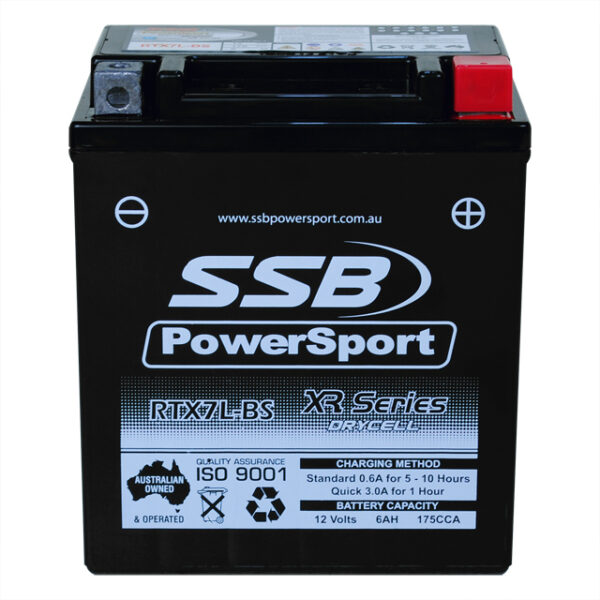 RTX7L-BS XR Series AGM Motorcycle Battery