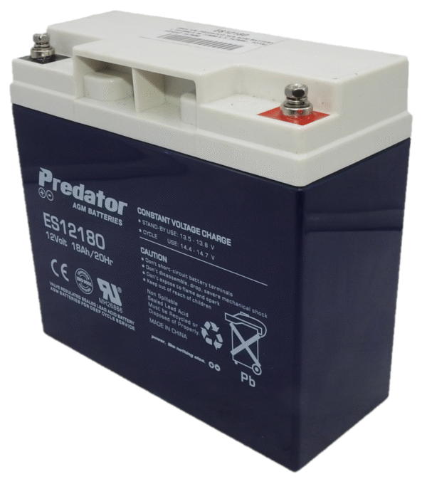 Predator 12V 18Ahr AGM Battery - Image 2