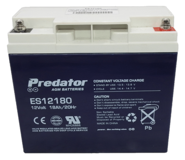 Predator 12V 18Ahr AGM Battery