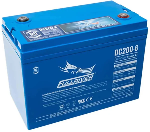 Fullriver 6V 200AH AGM Deep Cycle Battery (FRDC200-6C)