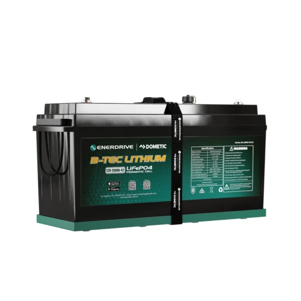 Enerdrive 12V 200Ahr Gen2 LifeP04 Lithium Battery