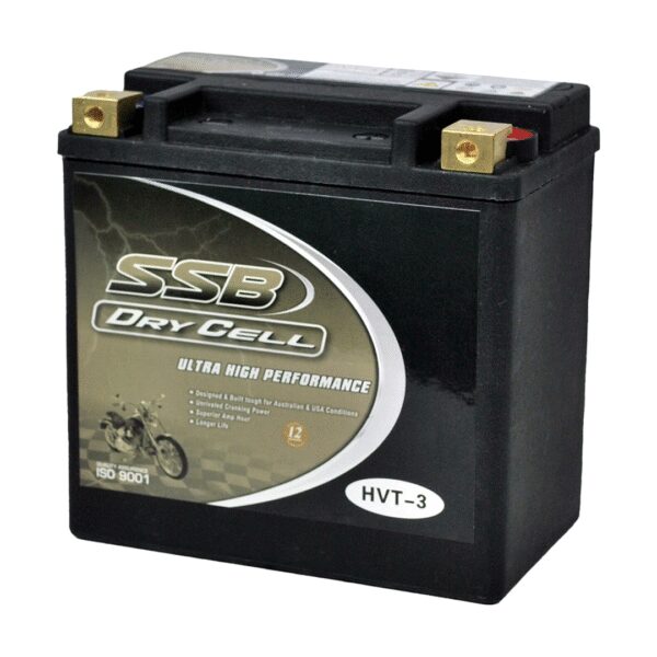 HVT-3 Premium High Power AGM Motorcycle Battery - Image 2